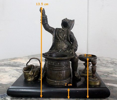 Inkwell Bronze, Late 19th Century-RVK-827904