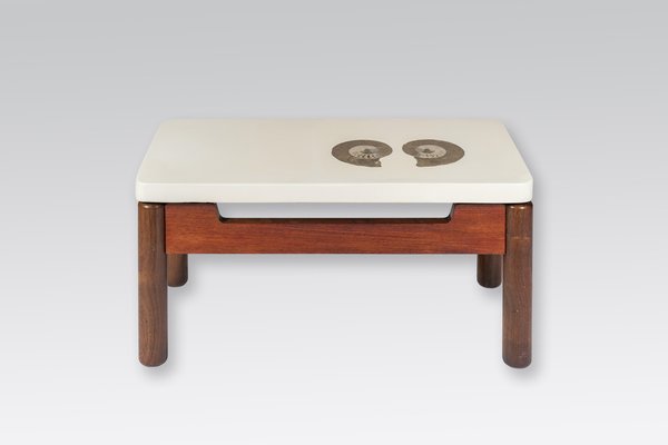 Inlaid Ammonite Coffee Table by Philippe Barbier-NJJ-1260320