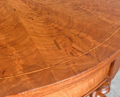 Inlaid Walnut Carlo Table, 1800s-OJE-1355007