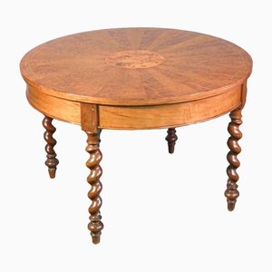 Inlaid Walnut Carlo Table, 1800s-OJE-1355007