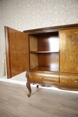 Inlaid Walnut Living Room Cabinet, 1950s-CYY-2043575