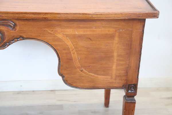 Inlaid Walnut Writing Desk, 1950s-DCO-1166405