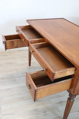 Inlaid Walnut Writing Desk, 1950s-DCO-1166405