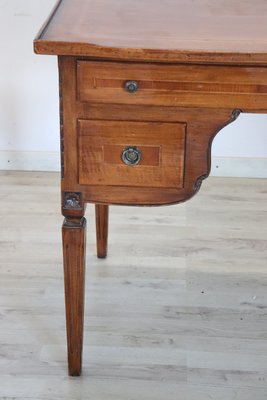 Inlaid Walnut Writing Desk, 1950s-DCO-1166405