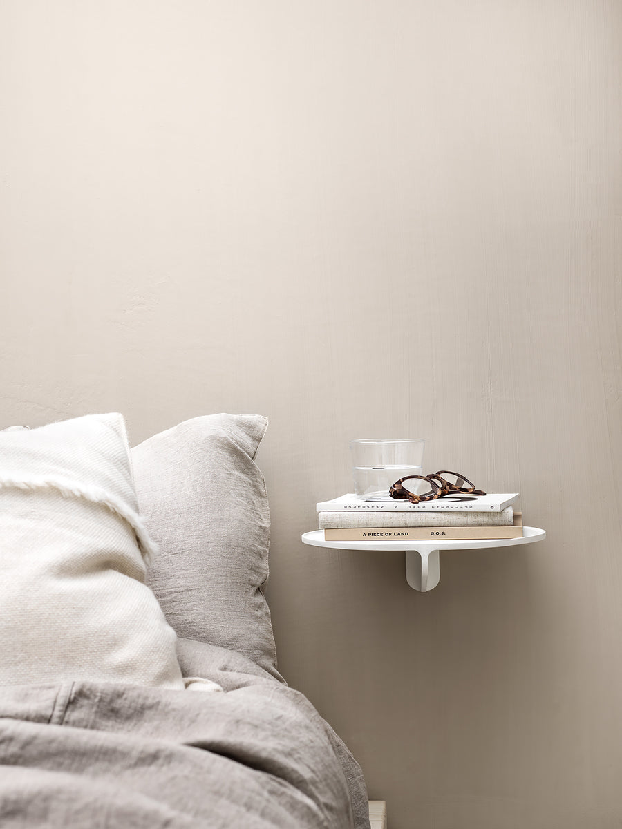 Museum shelf, white