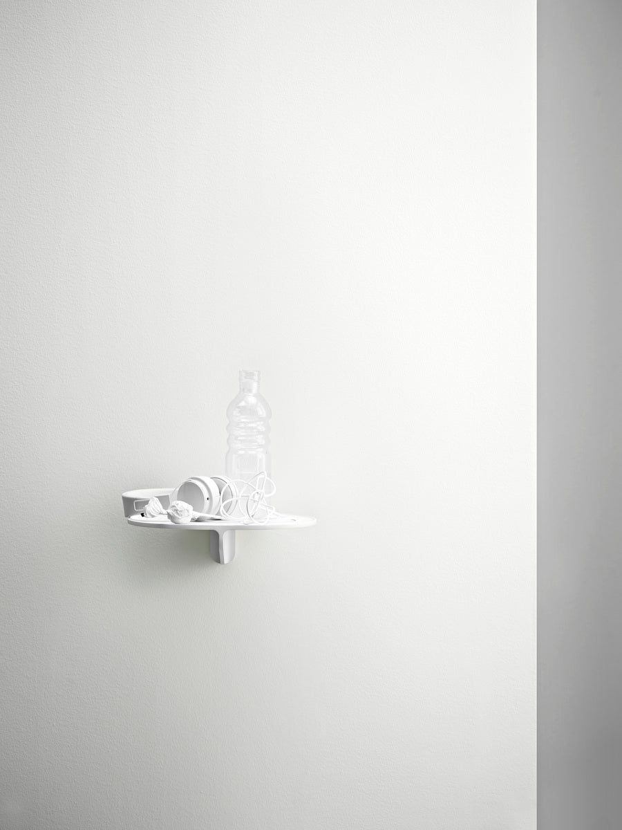 Museum shelf, white