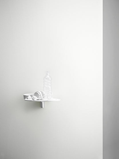 Museum shelf, white