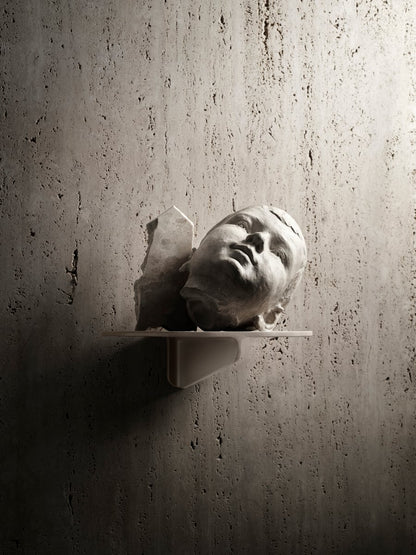Museum shelf, beige