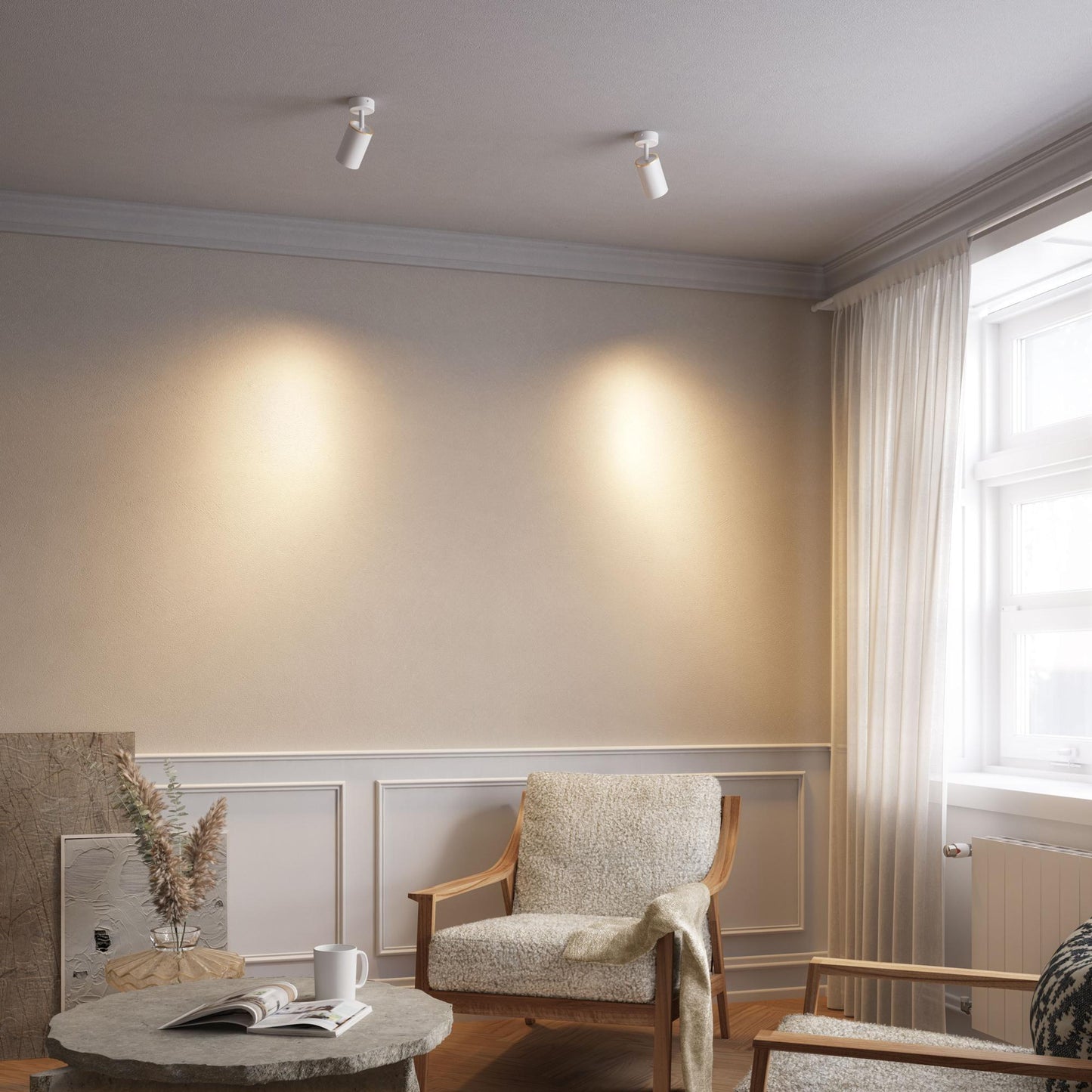 Edgeform Edgespot Single 65 Spot White/Brass