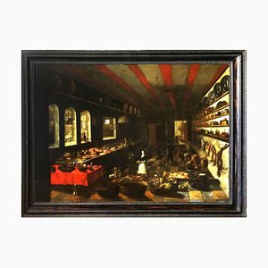 Interior Scene with Kitchen - Original Oil on Canvas - 1659 1659-ZCI-756151