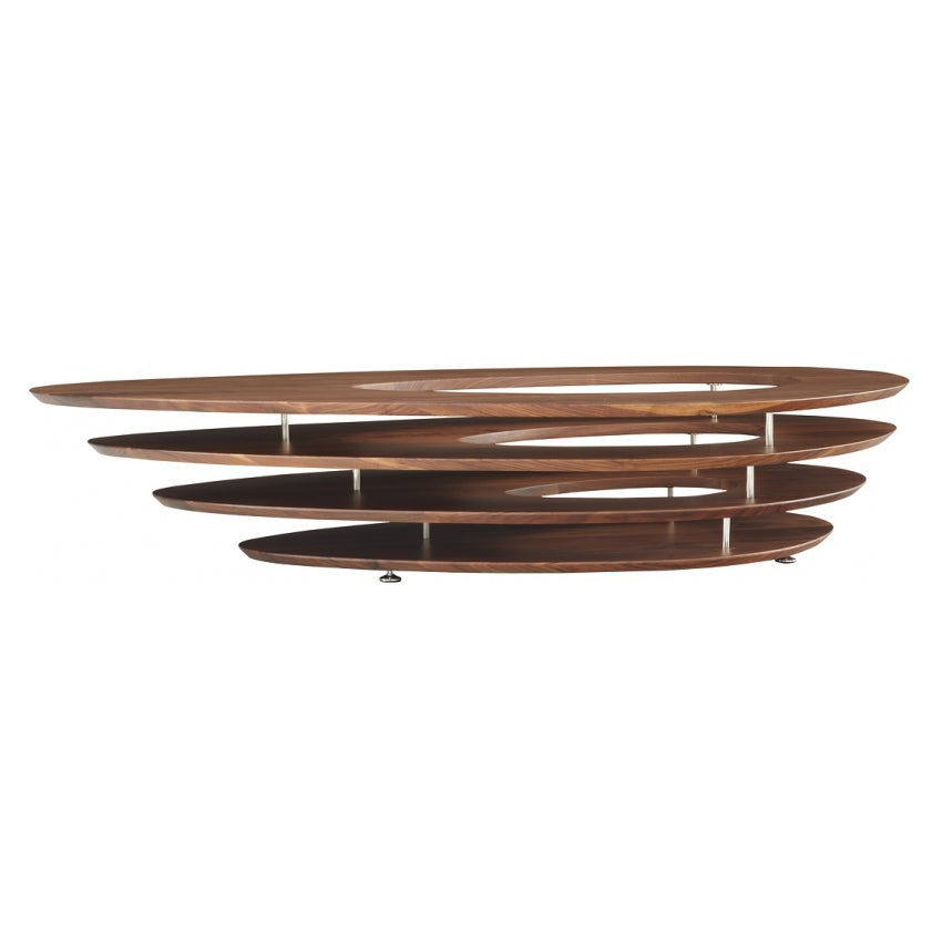 Interstice - Low Walnut Coffee Table by Ligne Roset