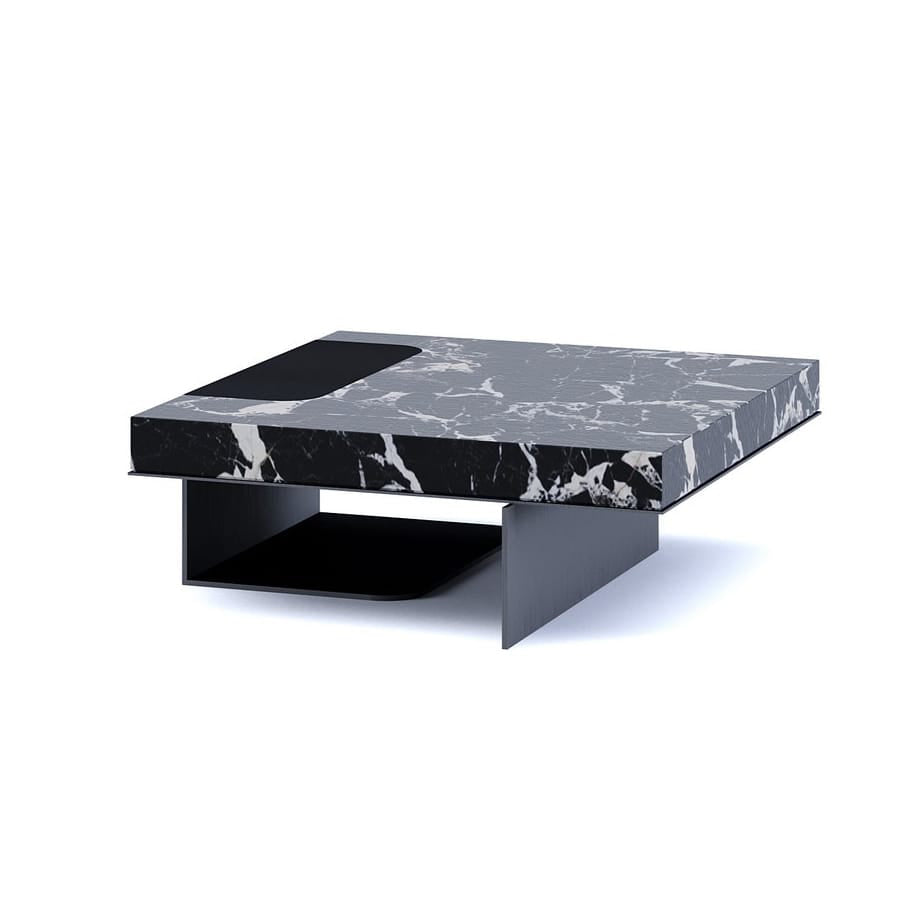 Ipanema - Low Marble Coffee Table by Paolo Castelli #101 x 104 H 35 cm