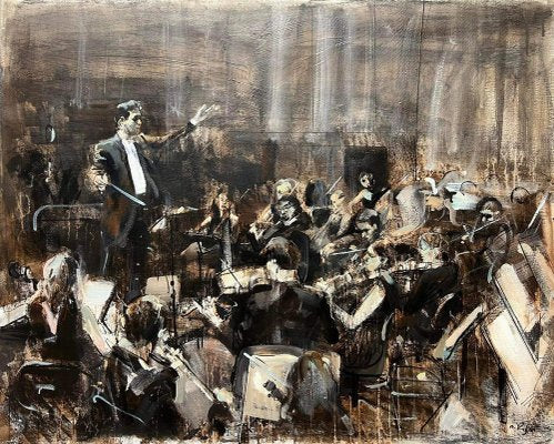 Irakli Chikovani, Orchestra 3, 2024, Acrylic on Canvas-CHG-2037978