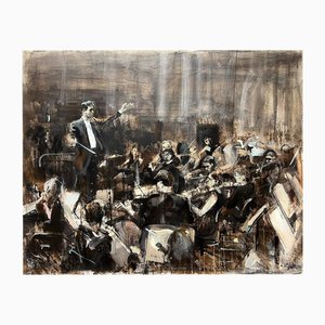 Irakli Chikovani, Orchestra 3, 2024, Acrylic on Canvas-CHG-2037978