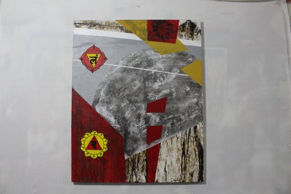 Irakli Kavtaradze (Akuna), Chakra 1, 2020, Mixed Media on Canvas-CHG-1080420