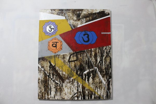 Irakli Kavtaradze (Akuna), Chakra 3, 2020, Mixed Media on Canvas-CHG-1080417