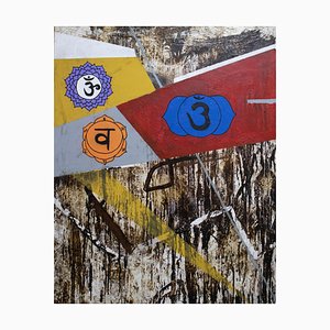 Irakli Kavtaradze (Akuna), Chakra 3, 2020, Mixed Media on Canvas-CHG-1080417