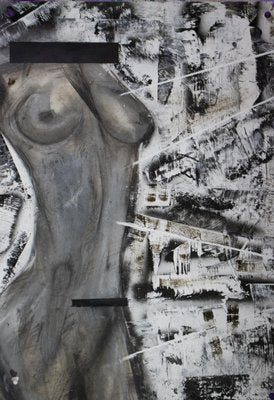 Irakli Kavtaradze (Akuna), Woman 1, 2020, Mixed Media on Canvas-CHG-1080422