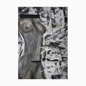 Irakli Kavtaradze (Akuna), Woman 1, 2020, Mixed Media on Canvas-CHG-1080422