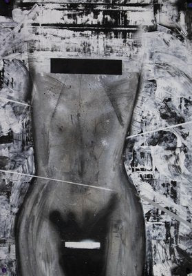 Irakli Kavtaradze (Akuna), Woman 2, 2020, Mixed Media on Canvas-CHG-1080421