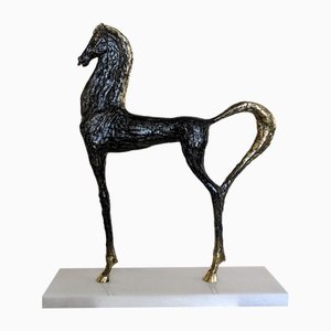 Irakli Tsuladze, Horse, 2023, Bronze & Marble-CHG-2037952