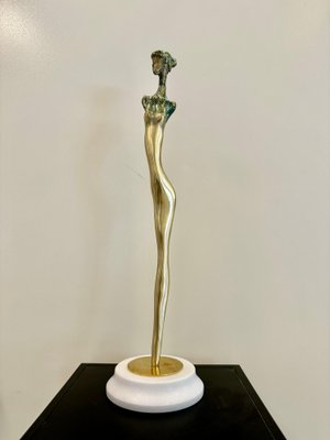 Irakli Tsuladze, Muse, 2023, Bronze & Marble-CHG-2037953