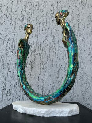 Irakli Tsuladze, Together, 2024, Bronze & Marble-CHG-2037954