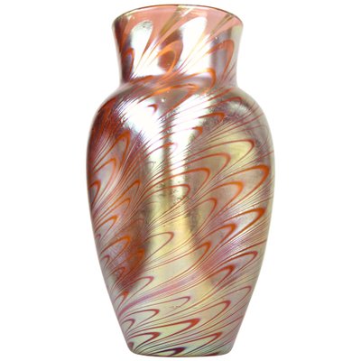 Iridescent Glass Vase Phenomen Rosa from Loetz Witwe, Bohemia, 1902-TQA-1322377