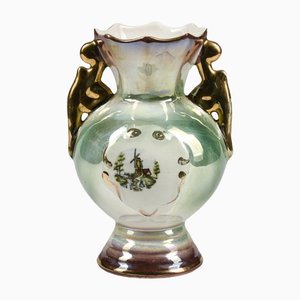 Iridescent Glazed Porcelain Amphora by Gualdo Tadino, 1950s-RAQ-1389090