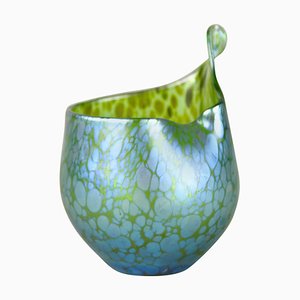 Iriscident Glass Vase with Creta Papillon Decor from Loetz Witwe, Bohemia, 1902-TQA-1322336