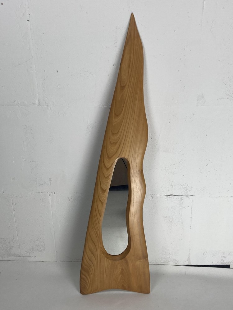 Irish Freeform Elm Mirror by Sheamus Malone, 2001