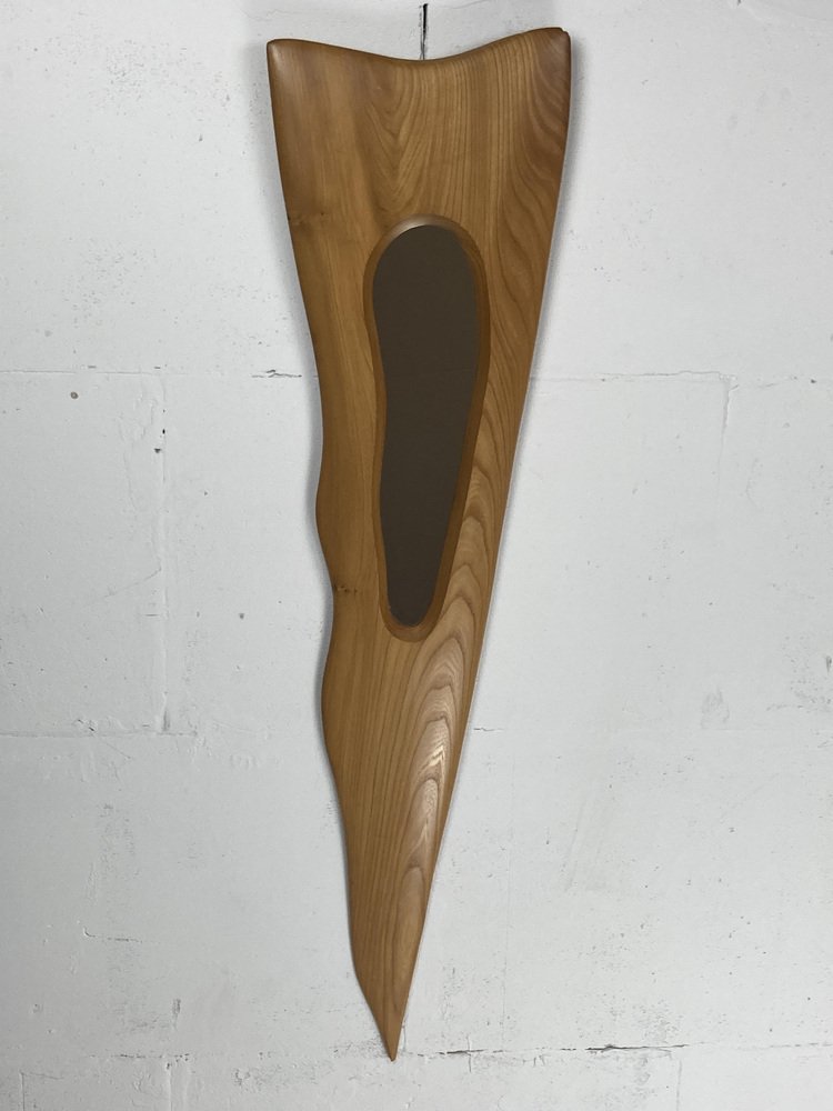 Irish Freeform Elm Mirror by Sheamus Malone, 2001