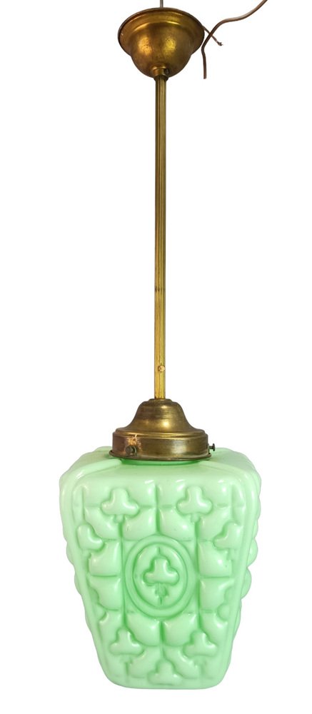 Irish Opaline Glass Lamp