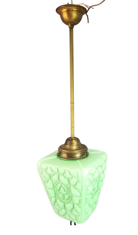 Irish Opaline Glass Lamp