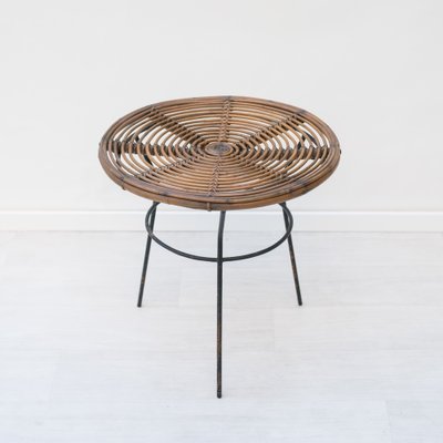 Iron and Bamboo Coffee Table, 1960s-NZV-1794625