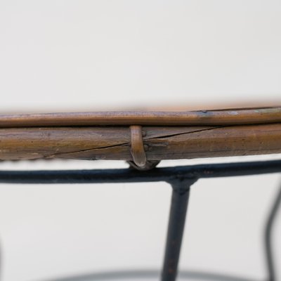 Iron and Bamboo Coffee Table, 1960s-NZV-1794625