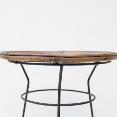 Iron and Bamboo Coffee Table, 1960s-NZV-1794625