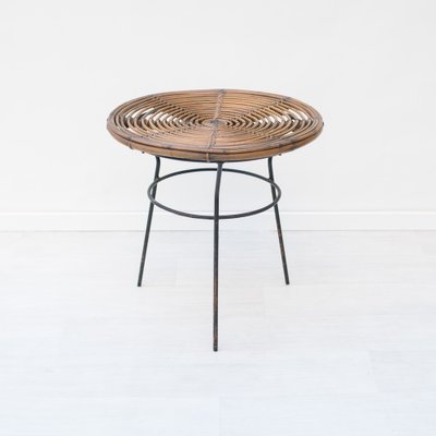 Iron and Bamboo Coffee Table, 1960s-NZV-1794625