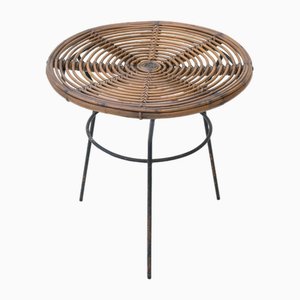 Iron and Bamboo Coffee Table, 1960s-NZV-1794625