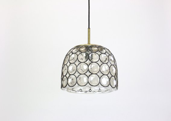 Iron and Clear Glass Pendant Lights by Limburg, Germany, 1960s-UGR-1085705