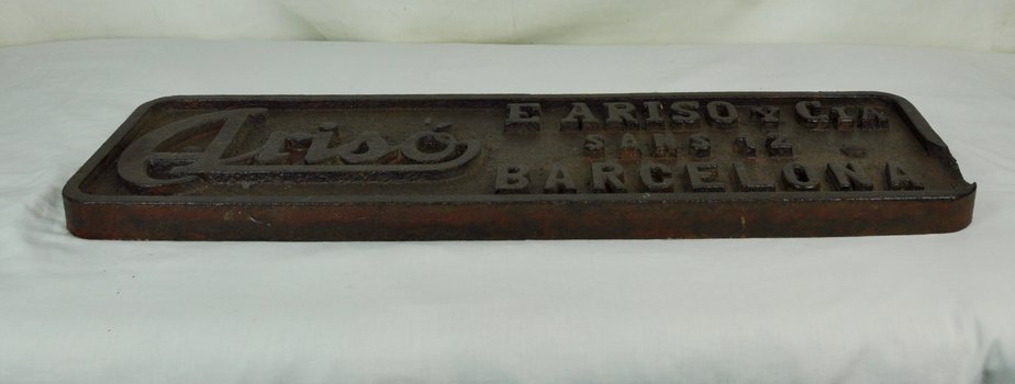 Iron Arisó Barcelona Sign, 1960s-ROJ-630564