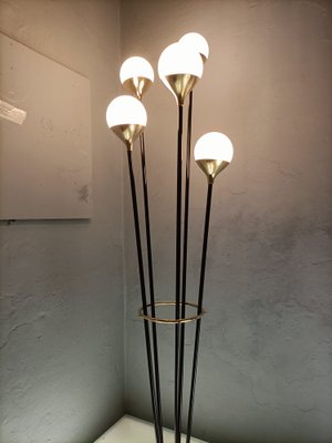 Iron, Brass & Marble Alberello Floor Lamp from Stilnovo-OHK-1133773