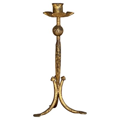 Iron Candle Holder, France, 1970s-UR-965174