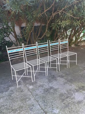 Iron Chairs, Set of 5-GZF-2021089