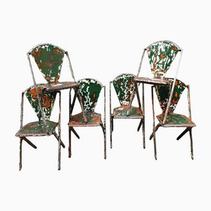 Iron Chairs, Set of 6-NA-1115706