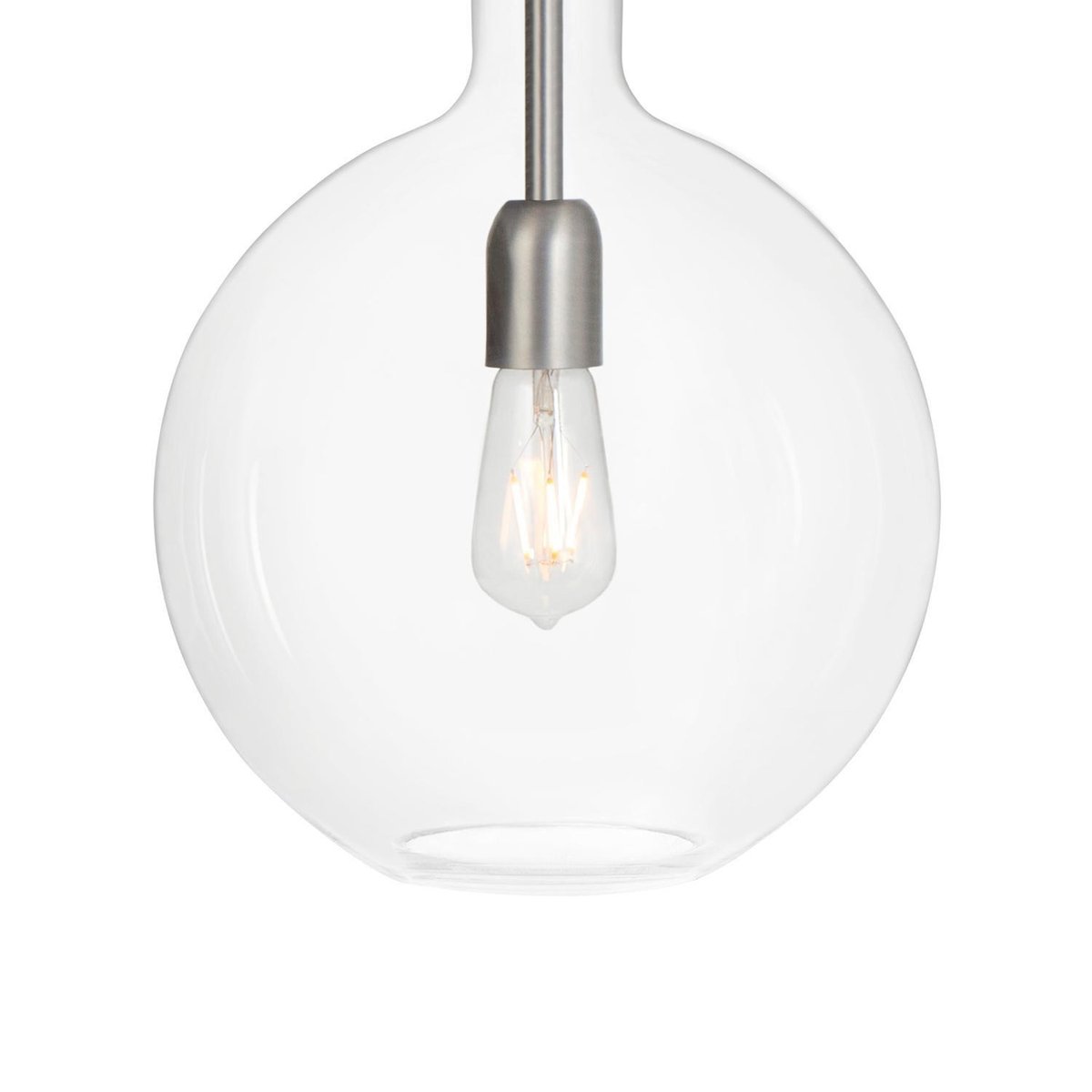 Iron & Clear Glass Rosdala Ceiling Lamp by Sabina Grubbeson for Konsthantverk