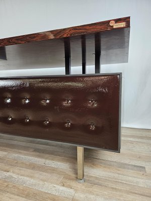 Iron Desk with Rosewood Laminate Top from Mobiltecnica Turin, Italy, 1970s-ZUW-1718598