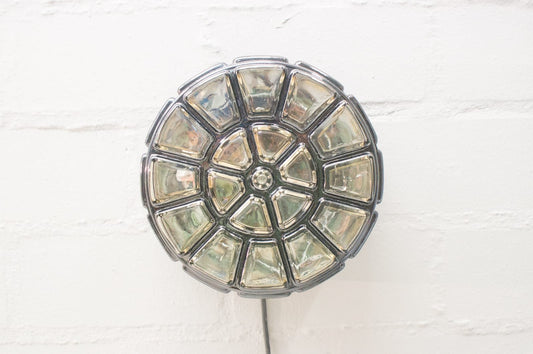 Iron & Glass Sconce from Limburg, 1960s, Set of 2