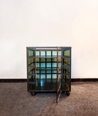 Iron & Glass Trolley by Anna Anselmi for Bieffeplast, 1980s-VCV-875493