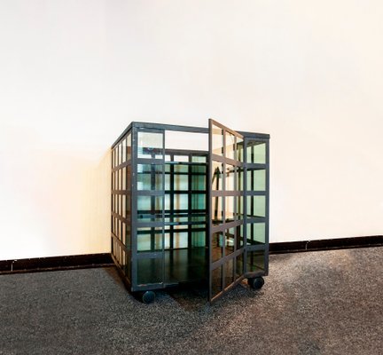 Iron & Glass Trolley by Anna Anselmi for Bieffeplast, 1980s-VCV-875493